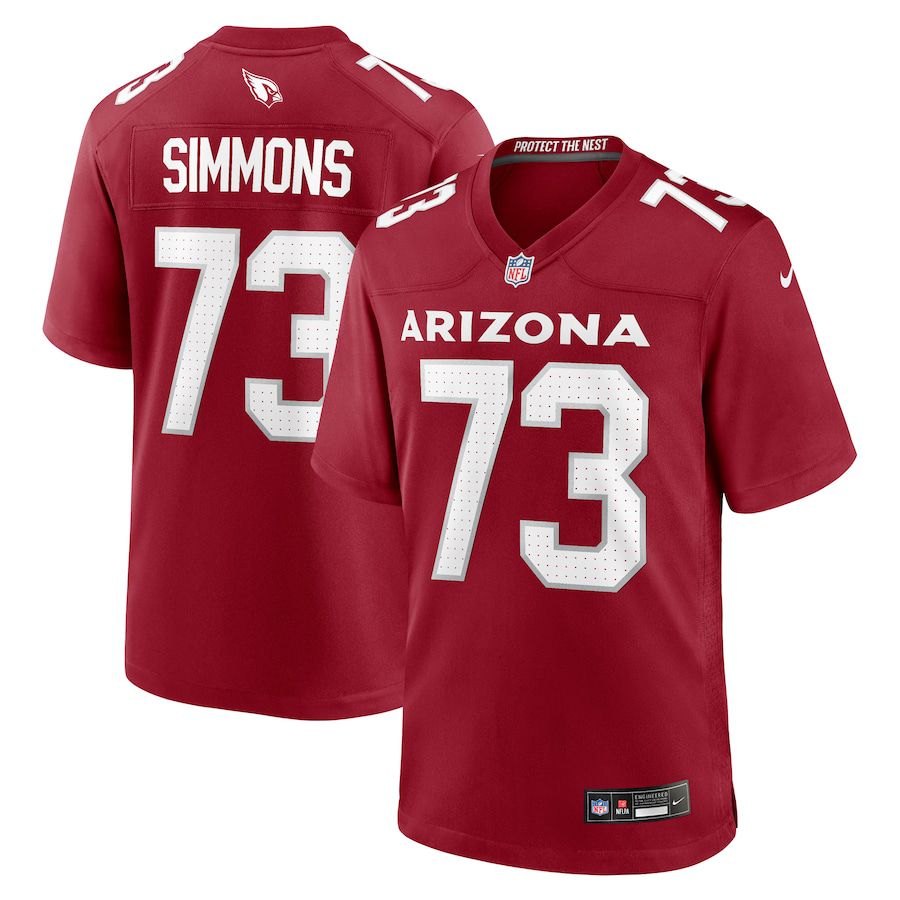 Men Arizona Cardinals #73 Lachavious Simmons Nike Cardinal Team Game NFL Jersey